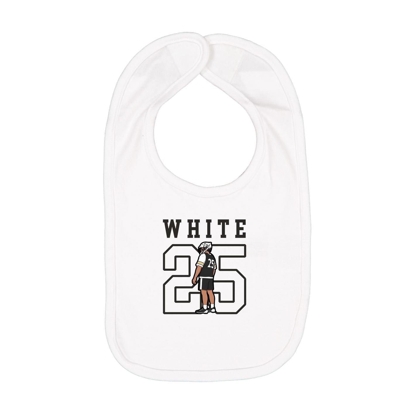 Infant Bib — Shirsey in White