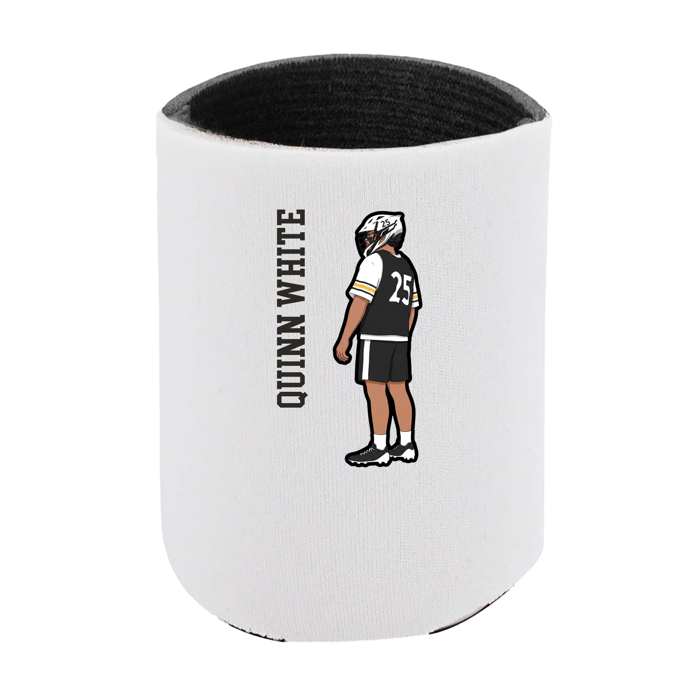 Can Holder — Name Vertical in White