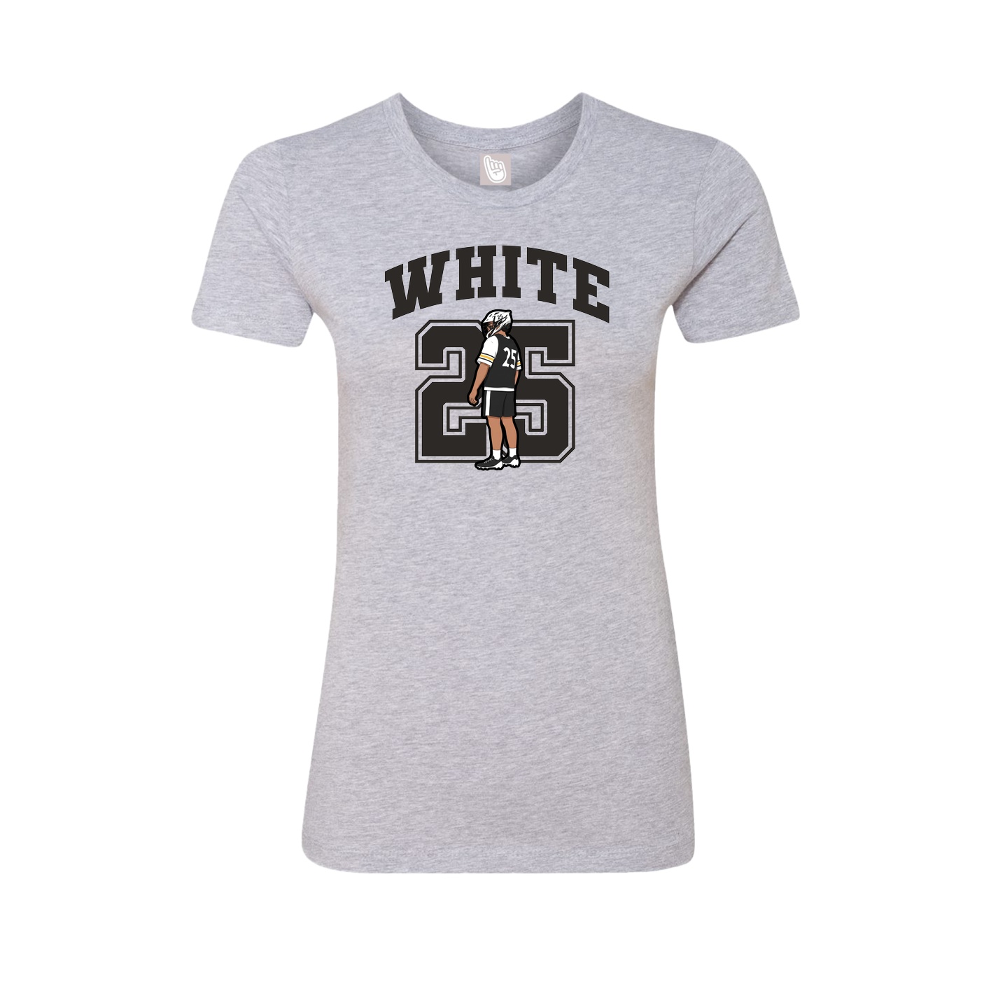 Womens Tee — Number in Grey