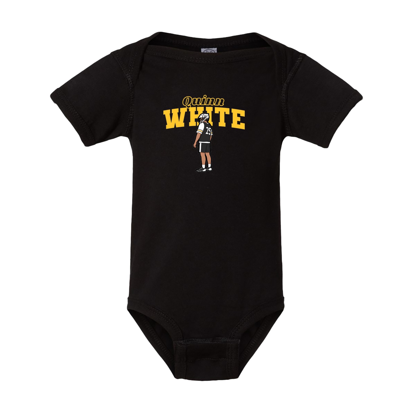 Baby Onesie — Name Arch in Black