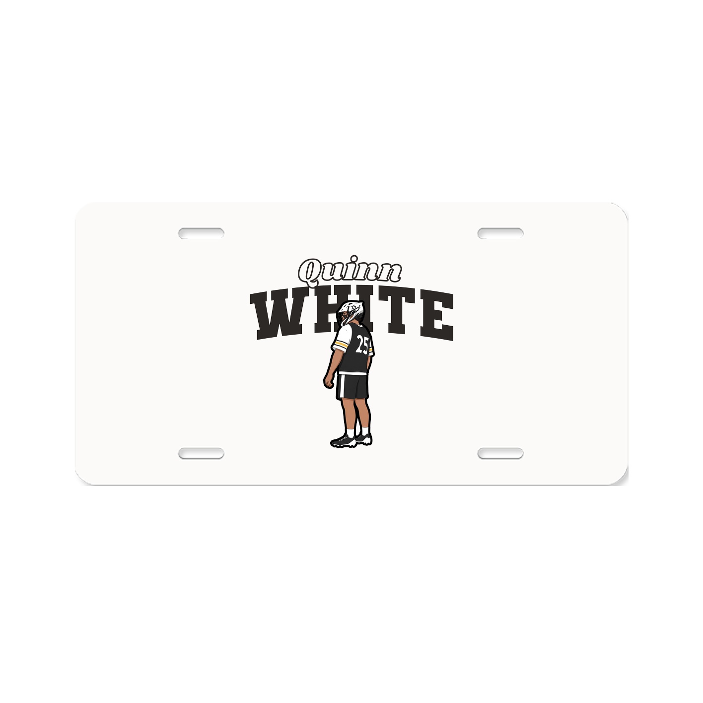 License Plate — Name Arch in Classic