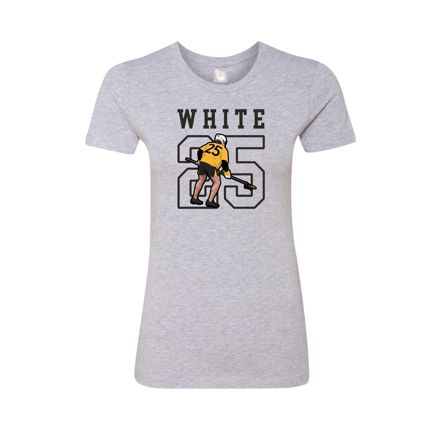 Fitted Women's Tee — Shirsey in Grey