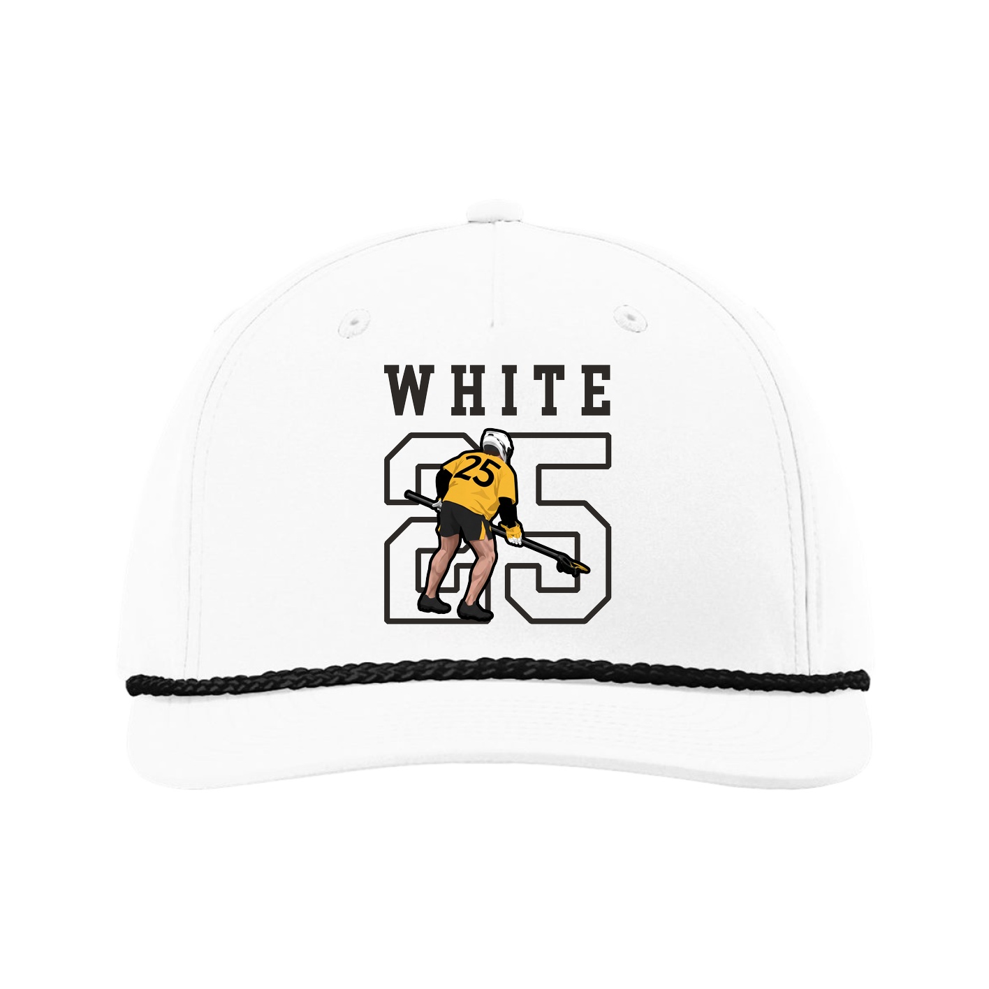 Five-Panel Classic Rope Cap — Shirsey in White