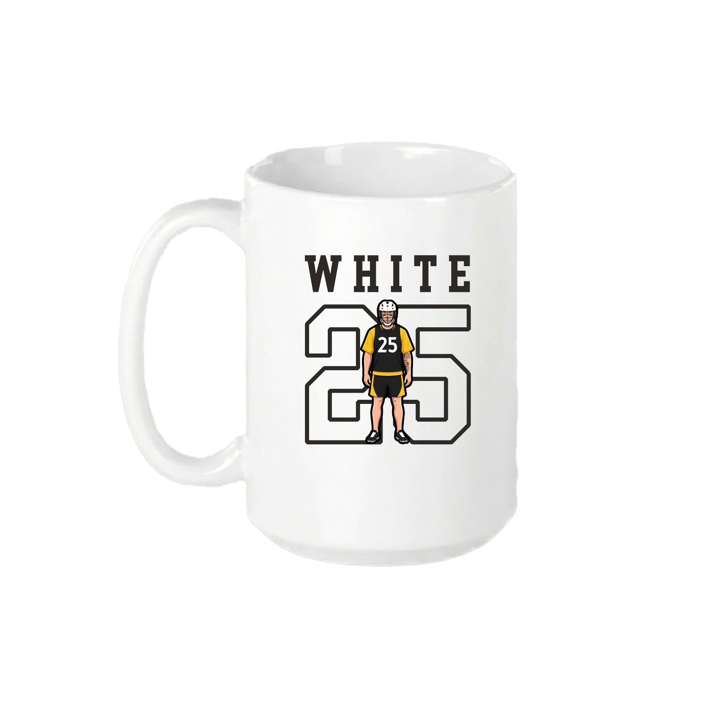 15oz Coffee Mug — Shirsey in White