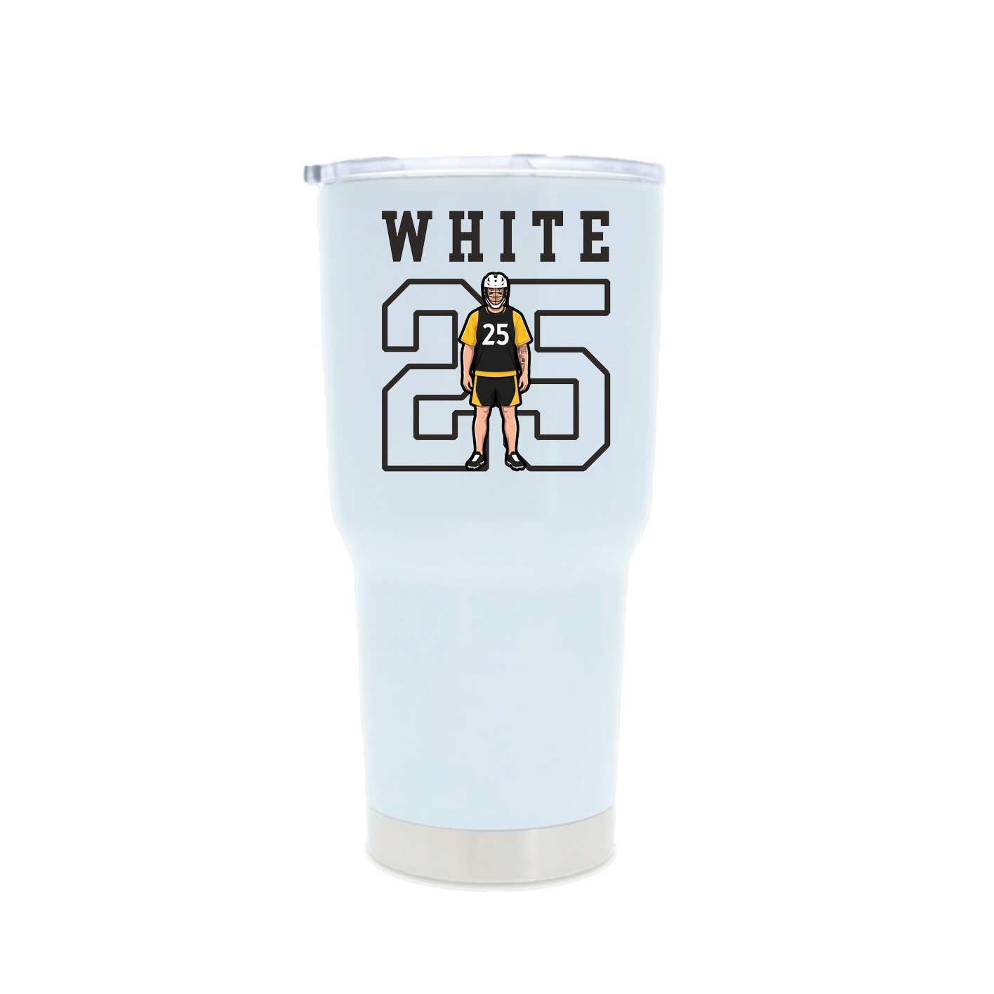 30oz Stainless Steel Tumbler — Shirsey in White