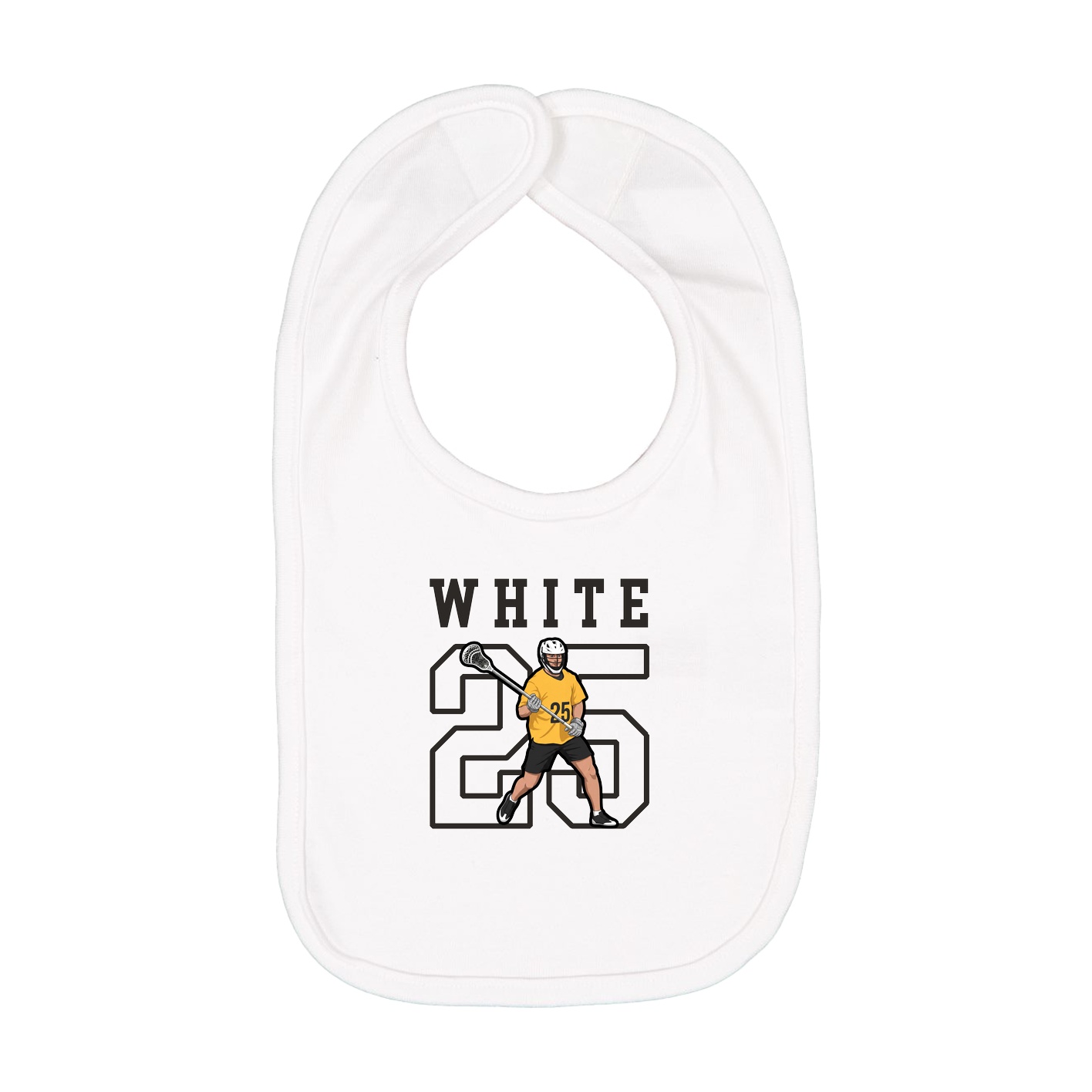 Infant Bib — Shirsey in White