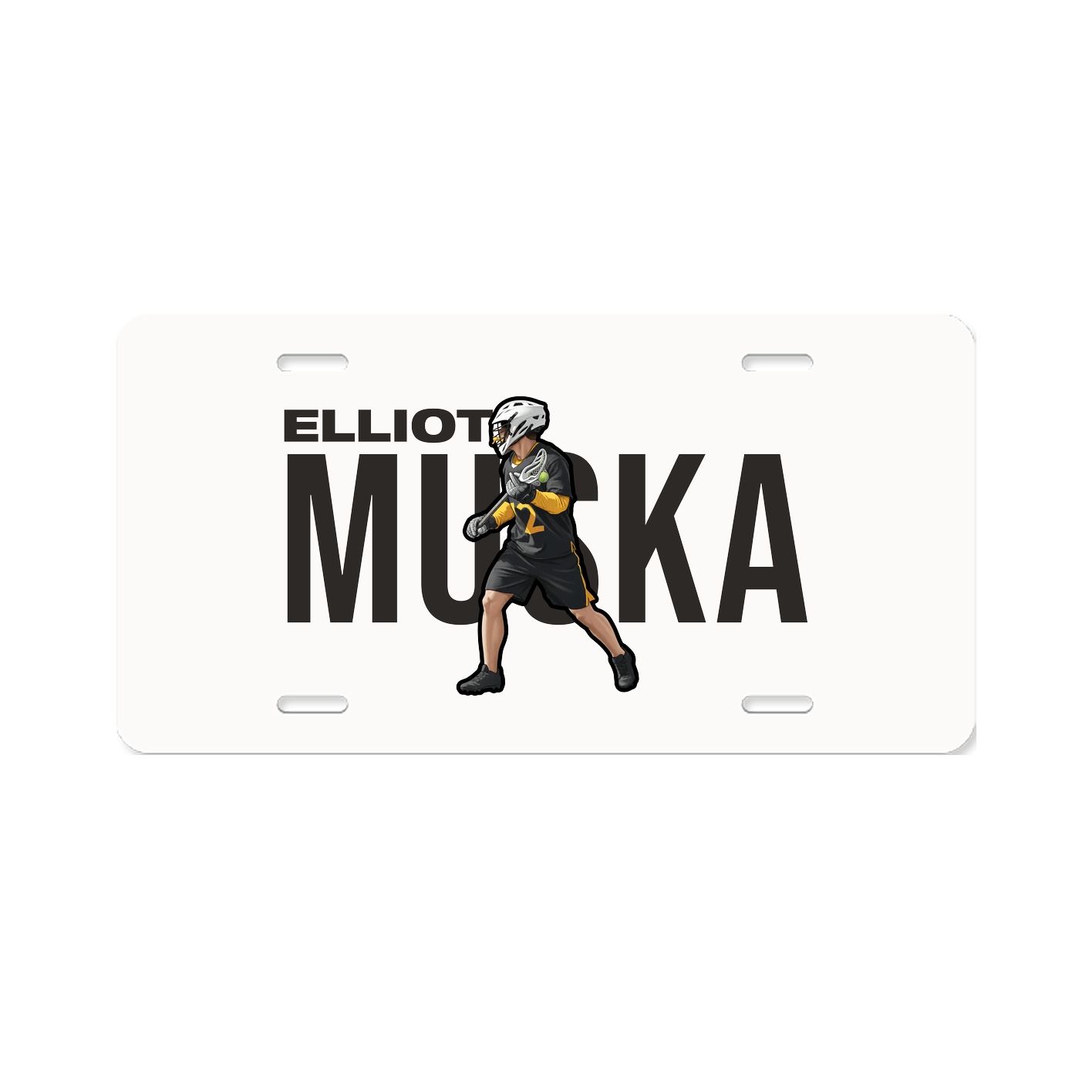 License Plate — Player Name in Classic