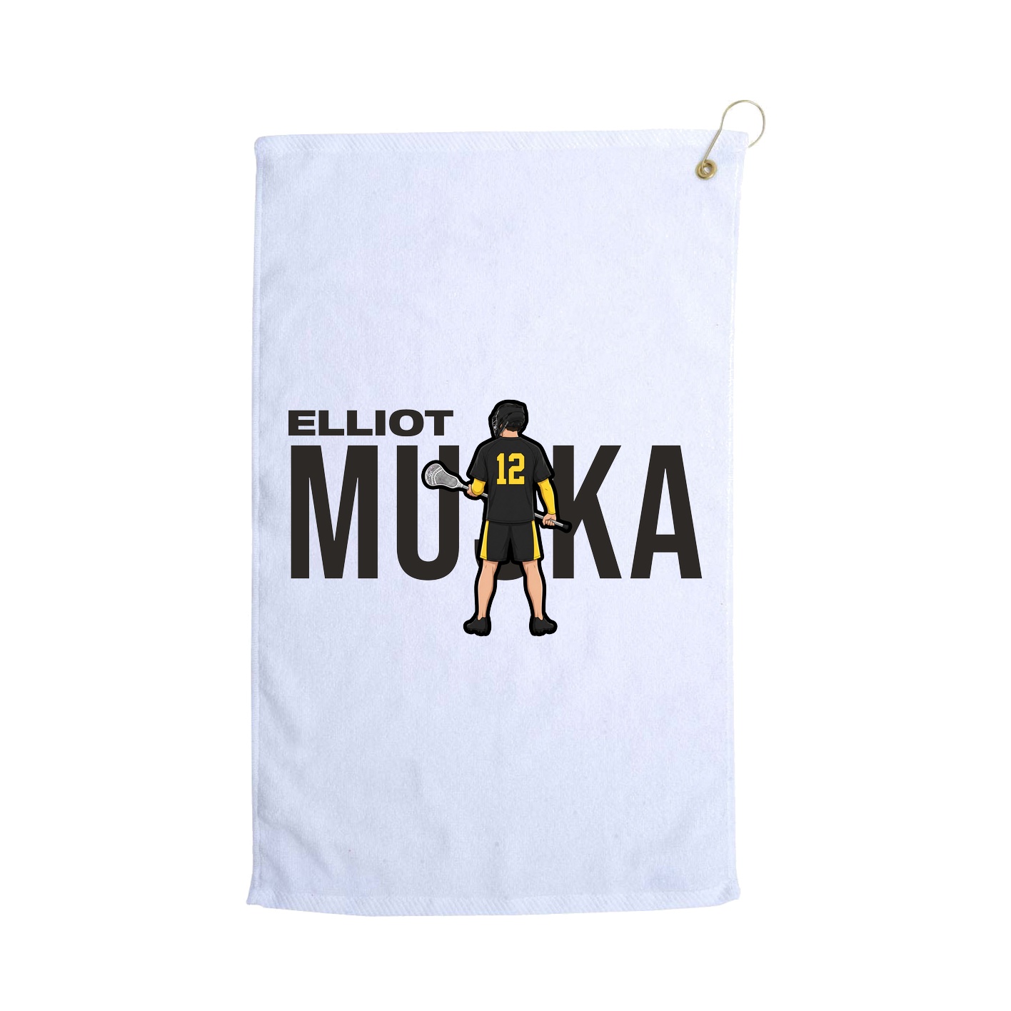 Golf Towel — Player Name in White