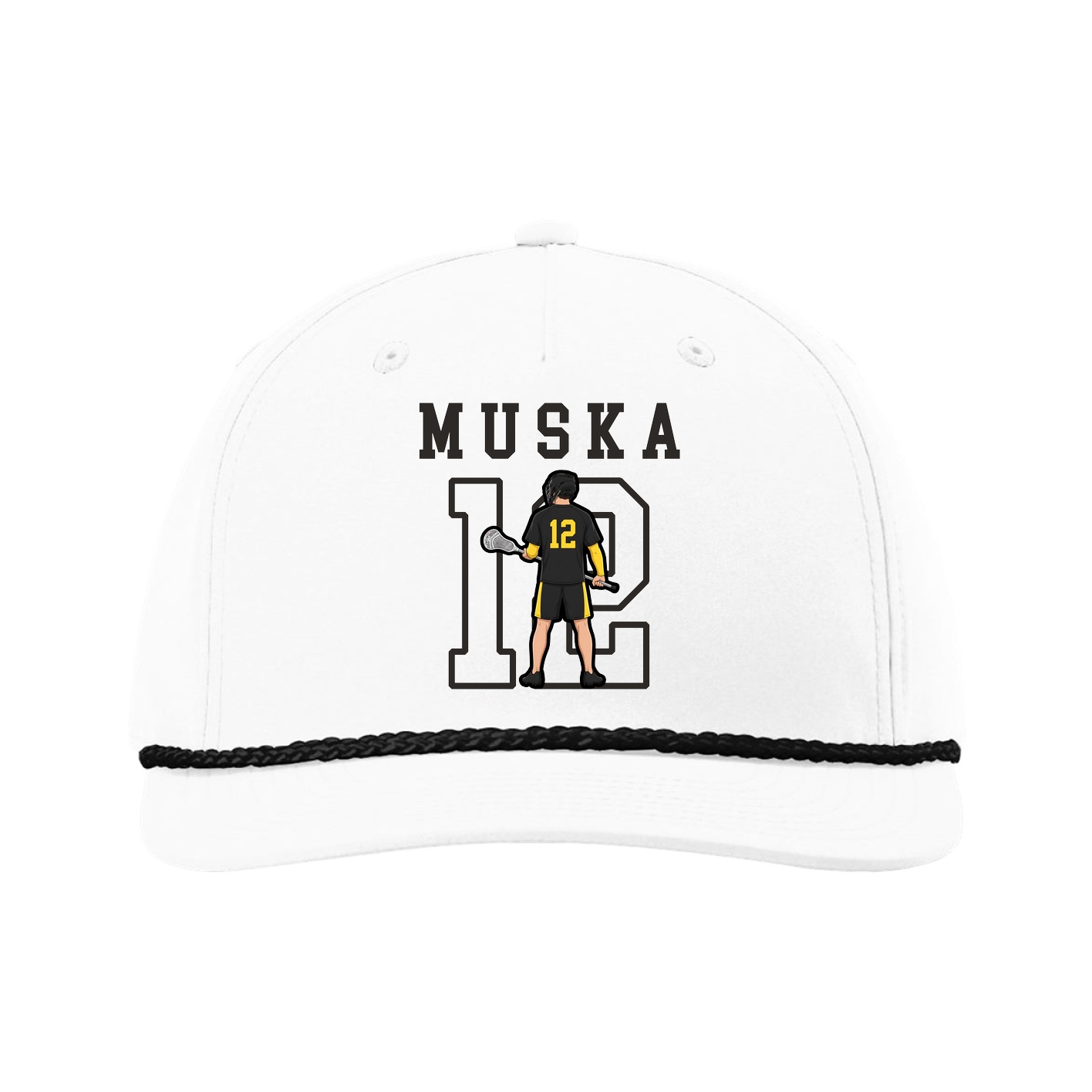 Five-Panel Classic Rope Cap — Shirsey in White