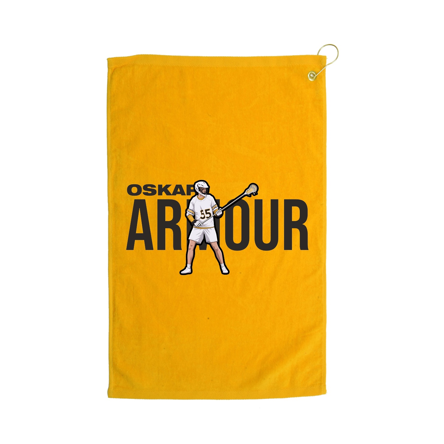 Golf Towel — Player Name in Gold