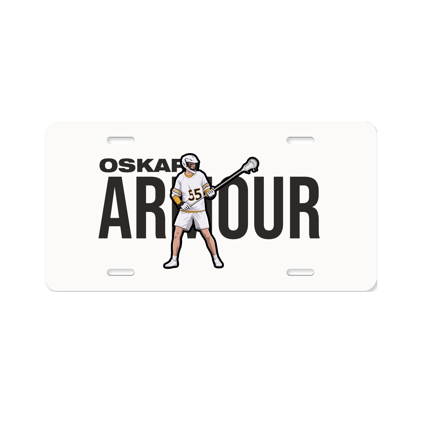 License Plate — Player Name in Classic