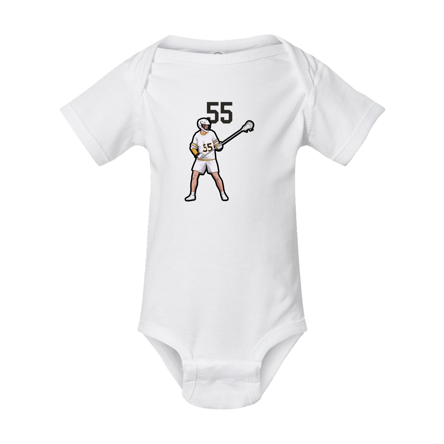 Baby Onesie — Number Top in White