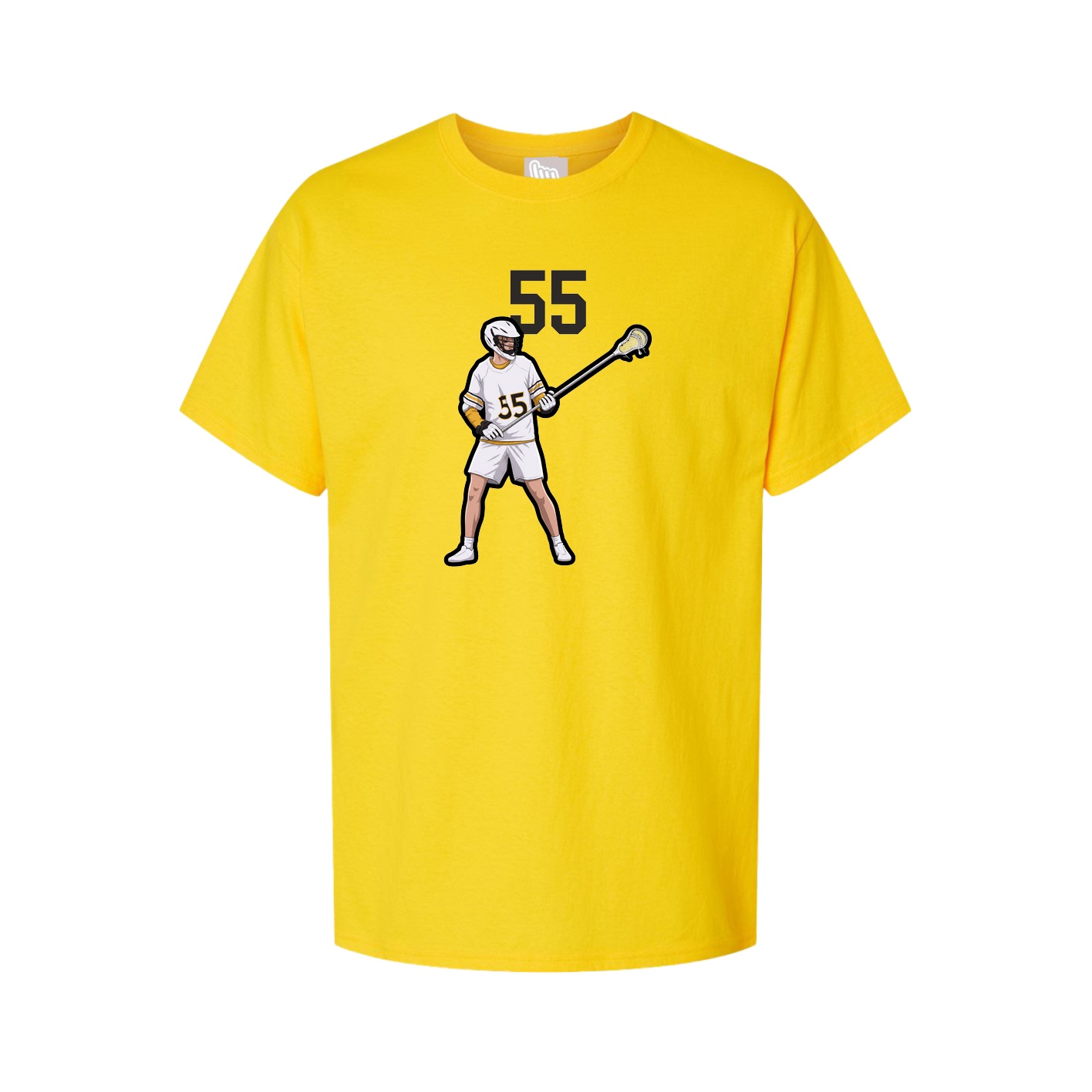 Youth Tee — Number Top in Gold