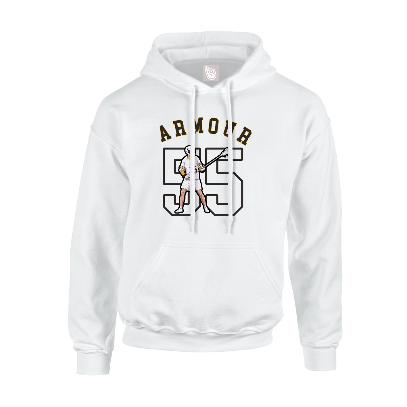 Youth Hoodie — Shirsey Arch in White