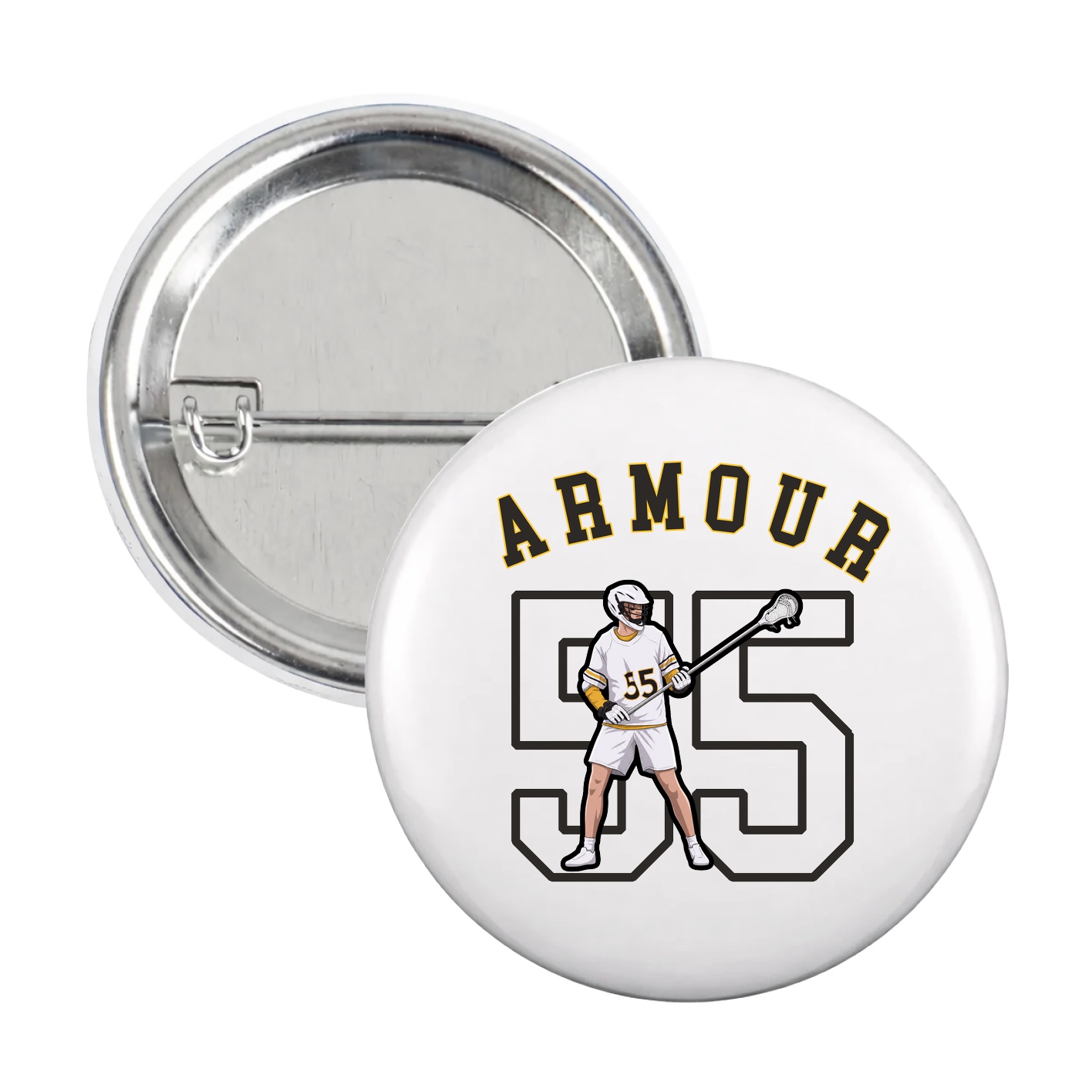 Game Day Button — Shirsey Arch in White