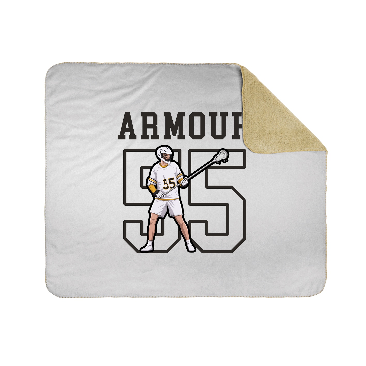 Throw Blanket — Shirsey in White