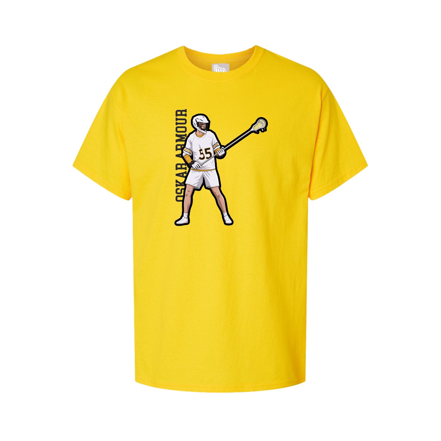 Tee — Name Vertical in Gold