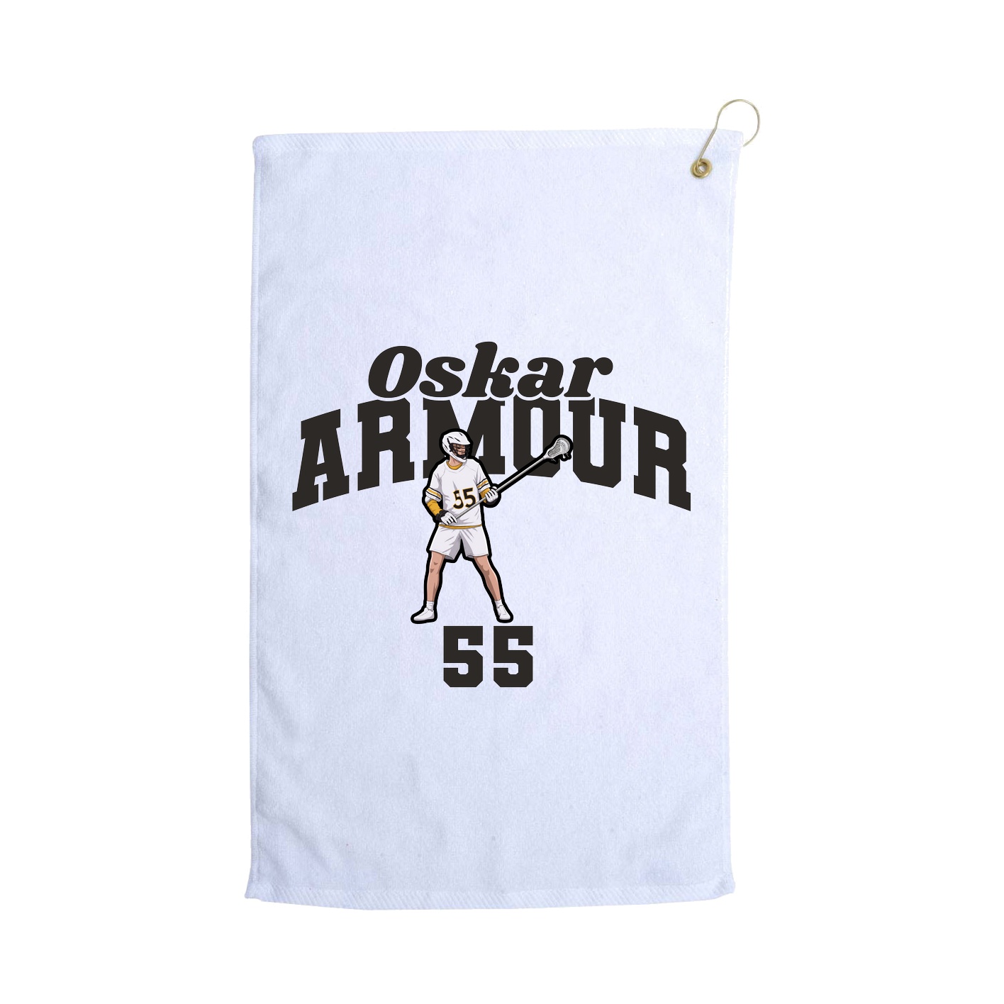Golf Towel — Signature Arch in White