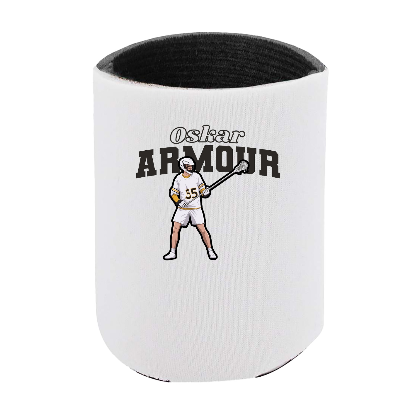 Can Holder — Name Arch in White