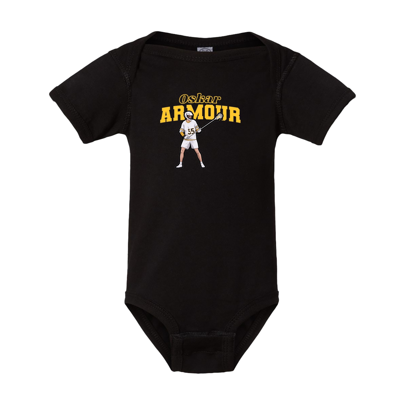 Baby Onesie — Name Arch in Black