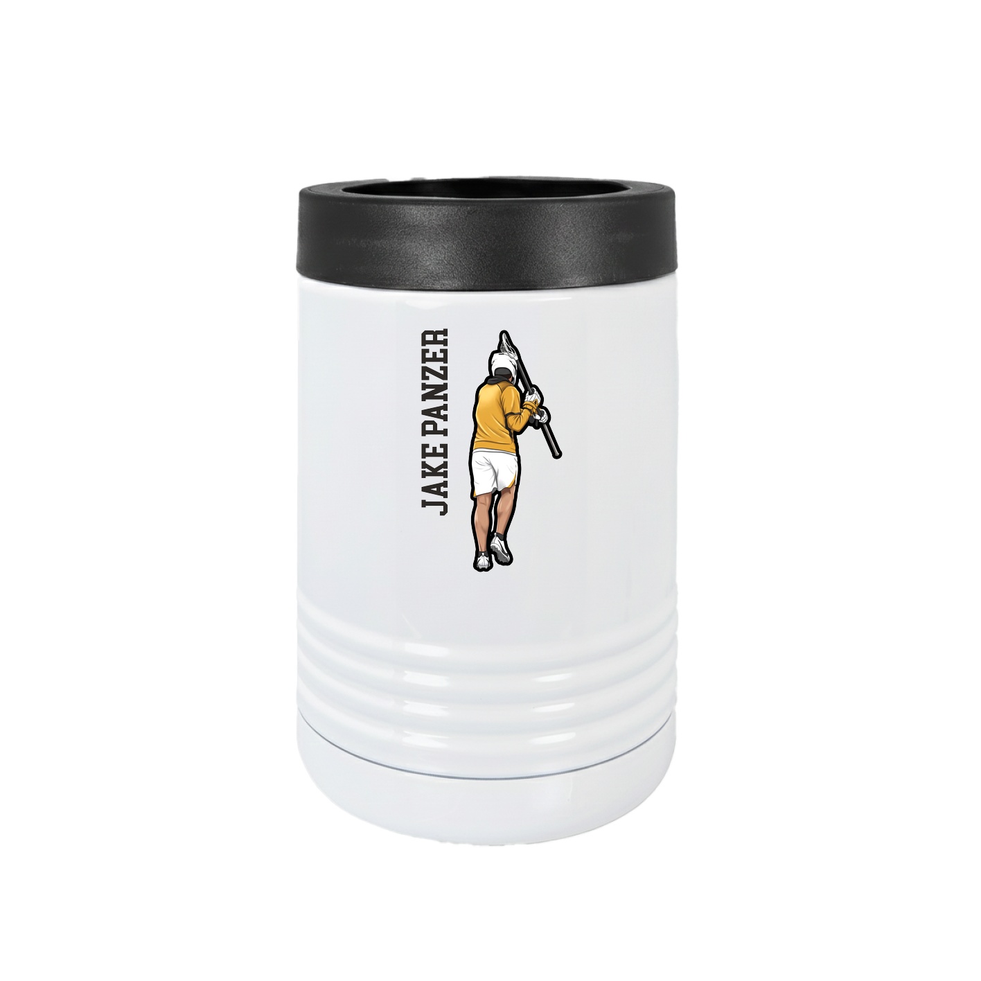 Beverage Holder — Name Vertical in White