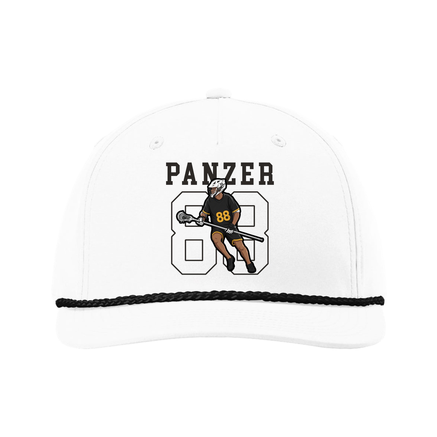 Five-Panel Classic Rope Cap — Shirsey in White