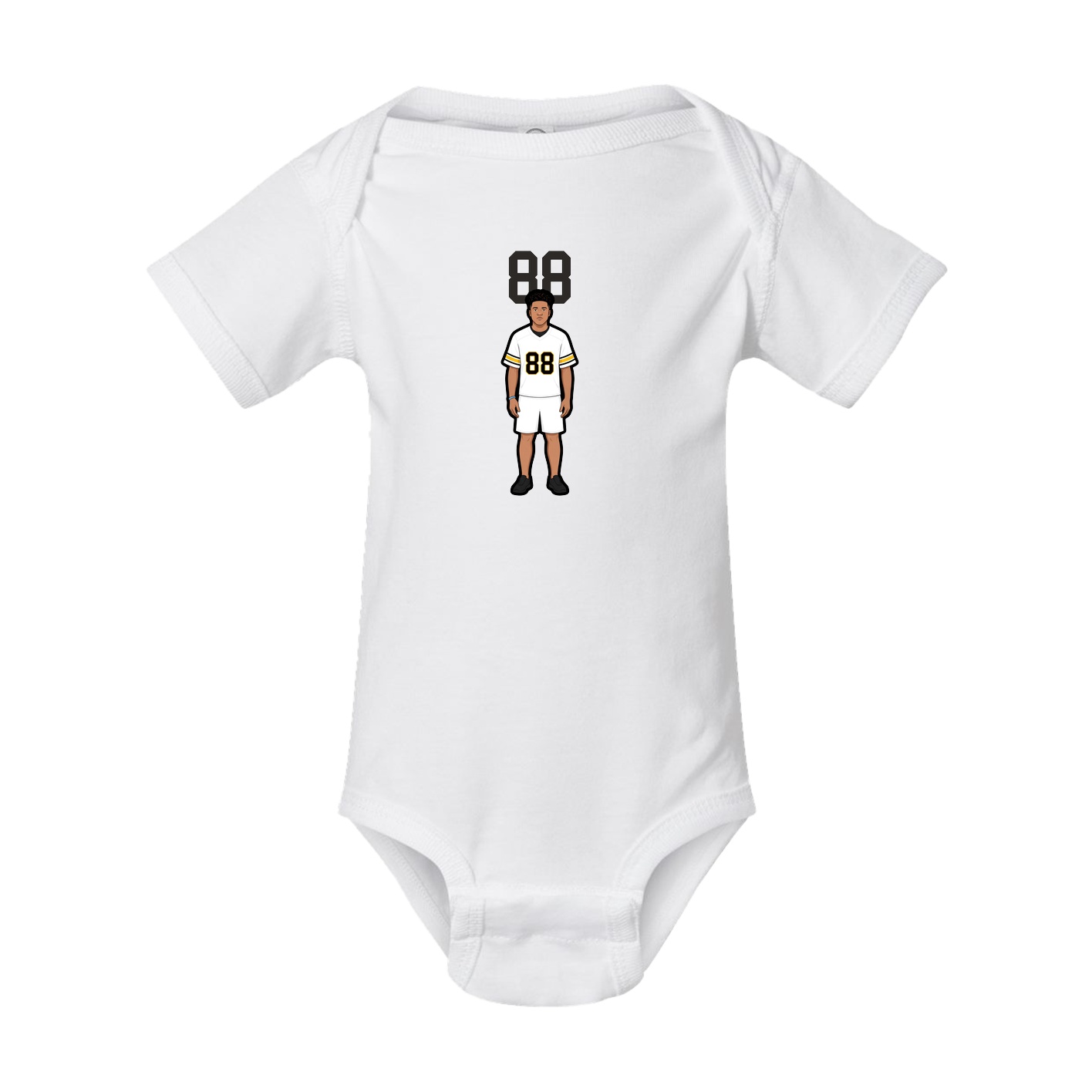 Baby Onesie — Number Top in White