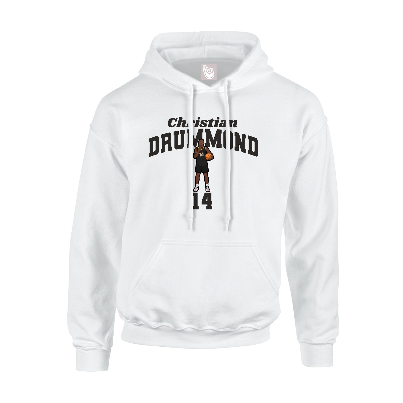 Hoodie — Signature Arch in White
