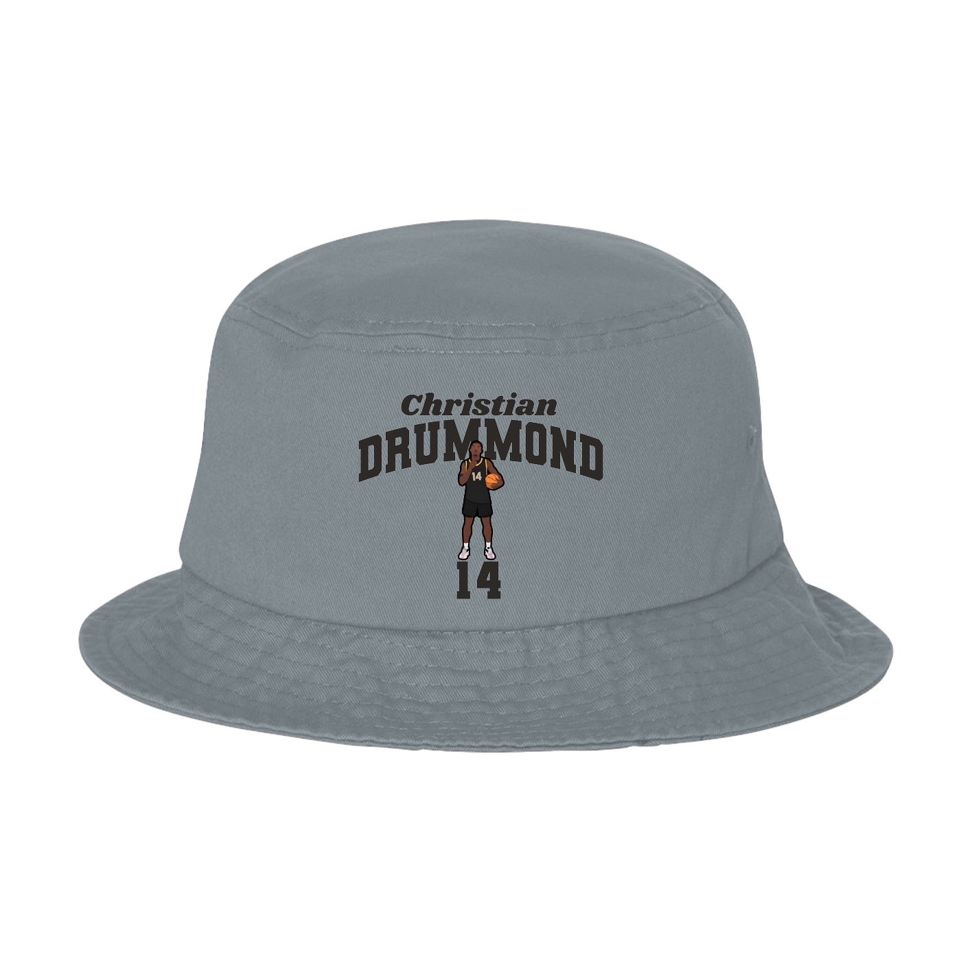 Bucket Cap — Signature Arch in Grey