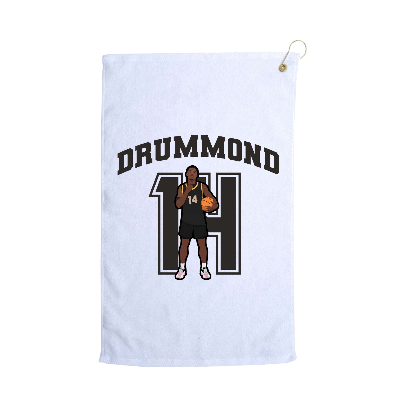 Golf Towel — Number in White