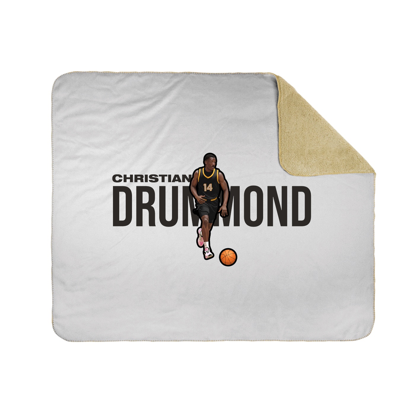 Throw Blanket — Player Name in White