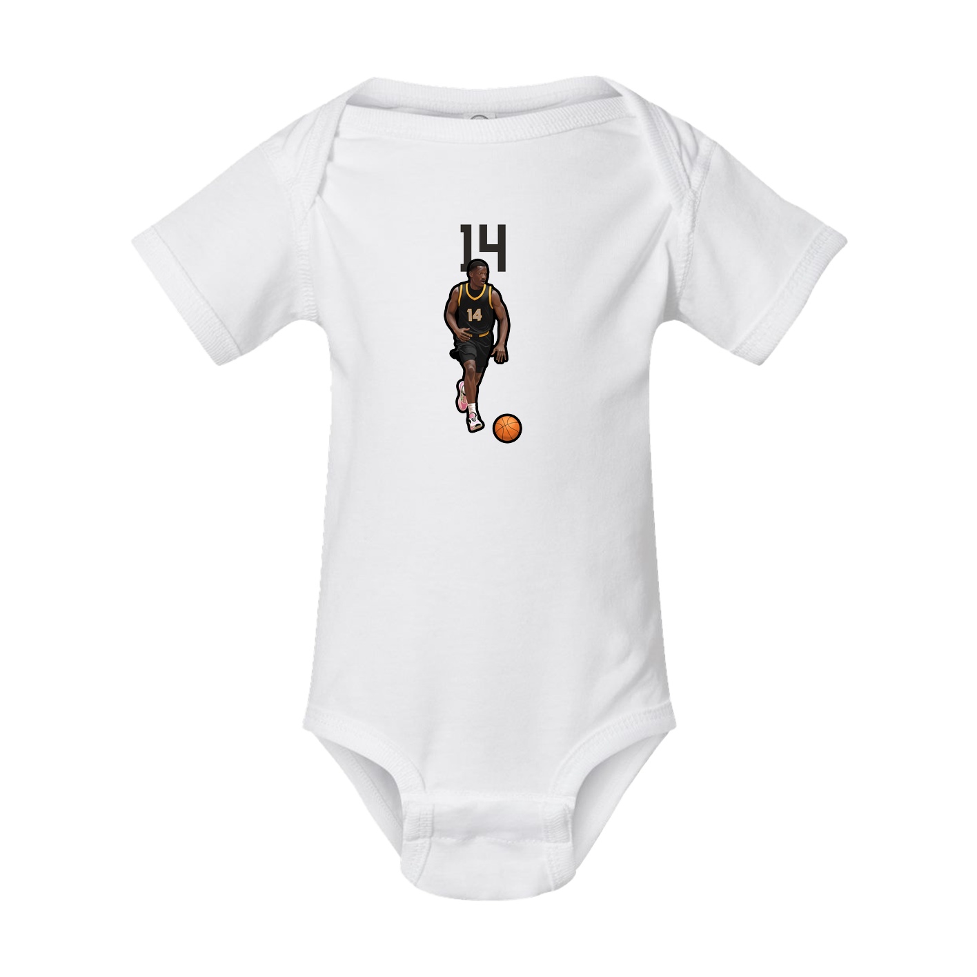 Baby Onesie — Number Top in White