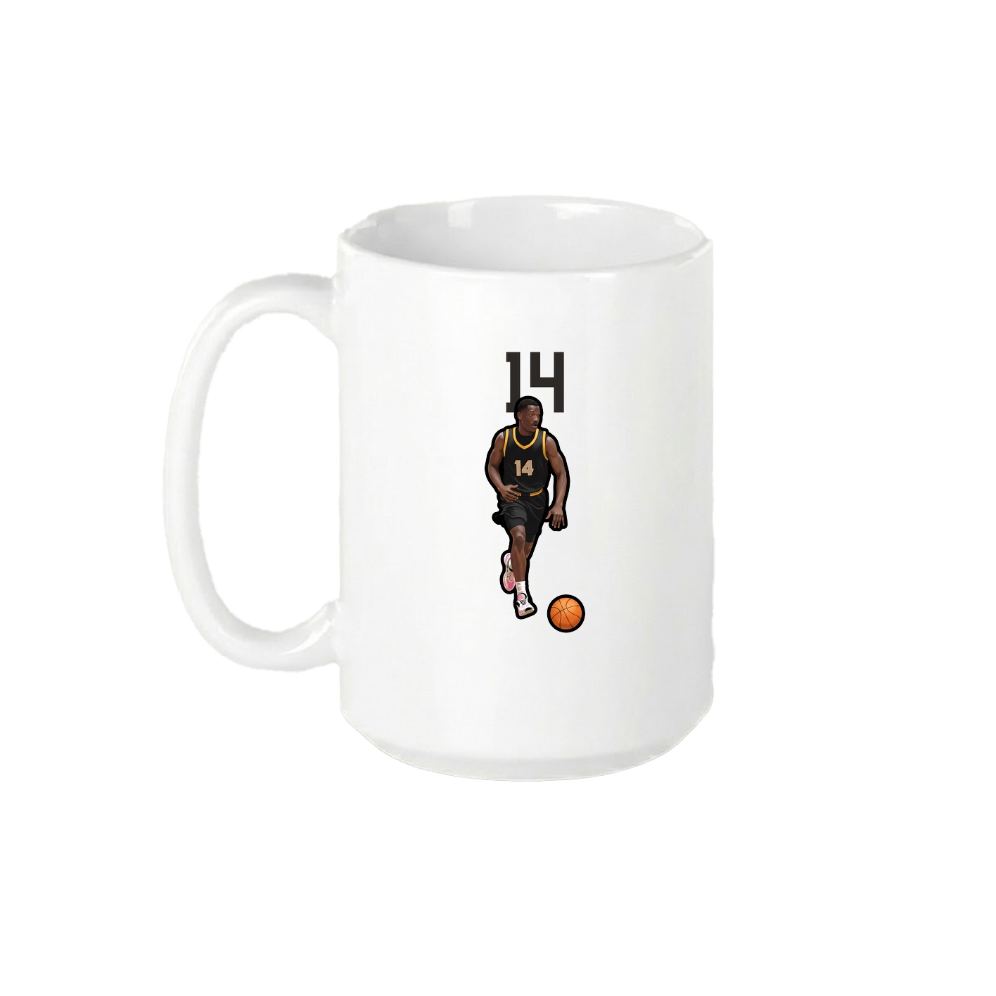 15oz Coffee Mug — Number Top in White