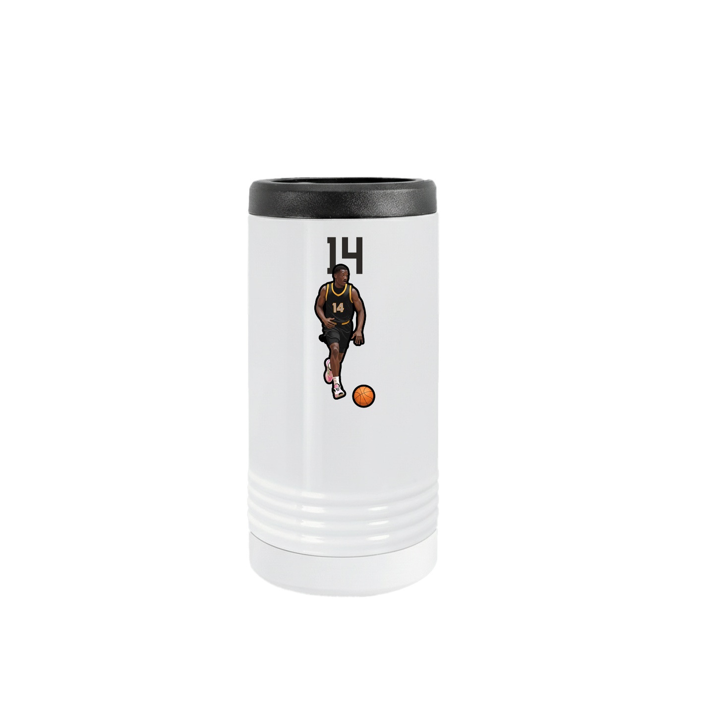 Slim Beverage Holder — Number Top in White