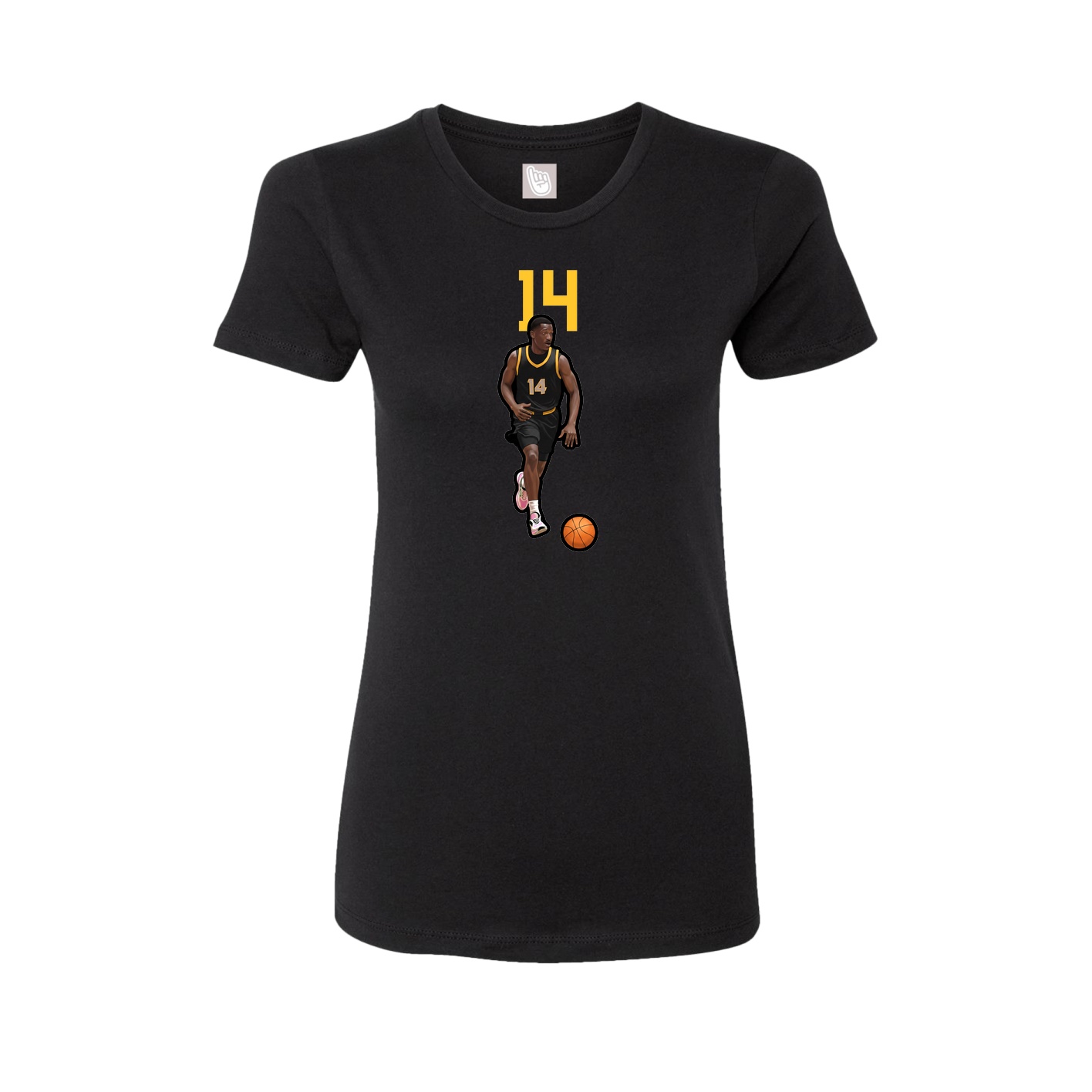 Womens Tee — Number Top in Black
