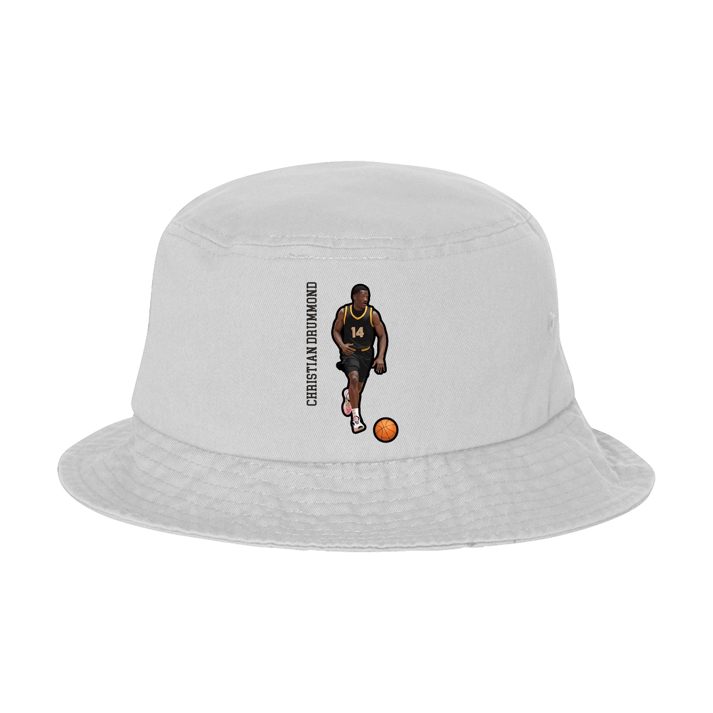Bucket Cap — Name Vertical in White