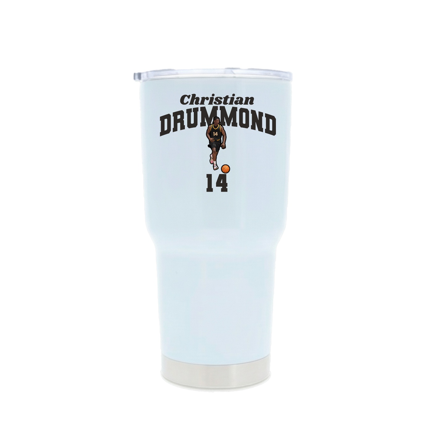 30oz Stainless Steel Tumbler — Signature Arch in White