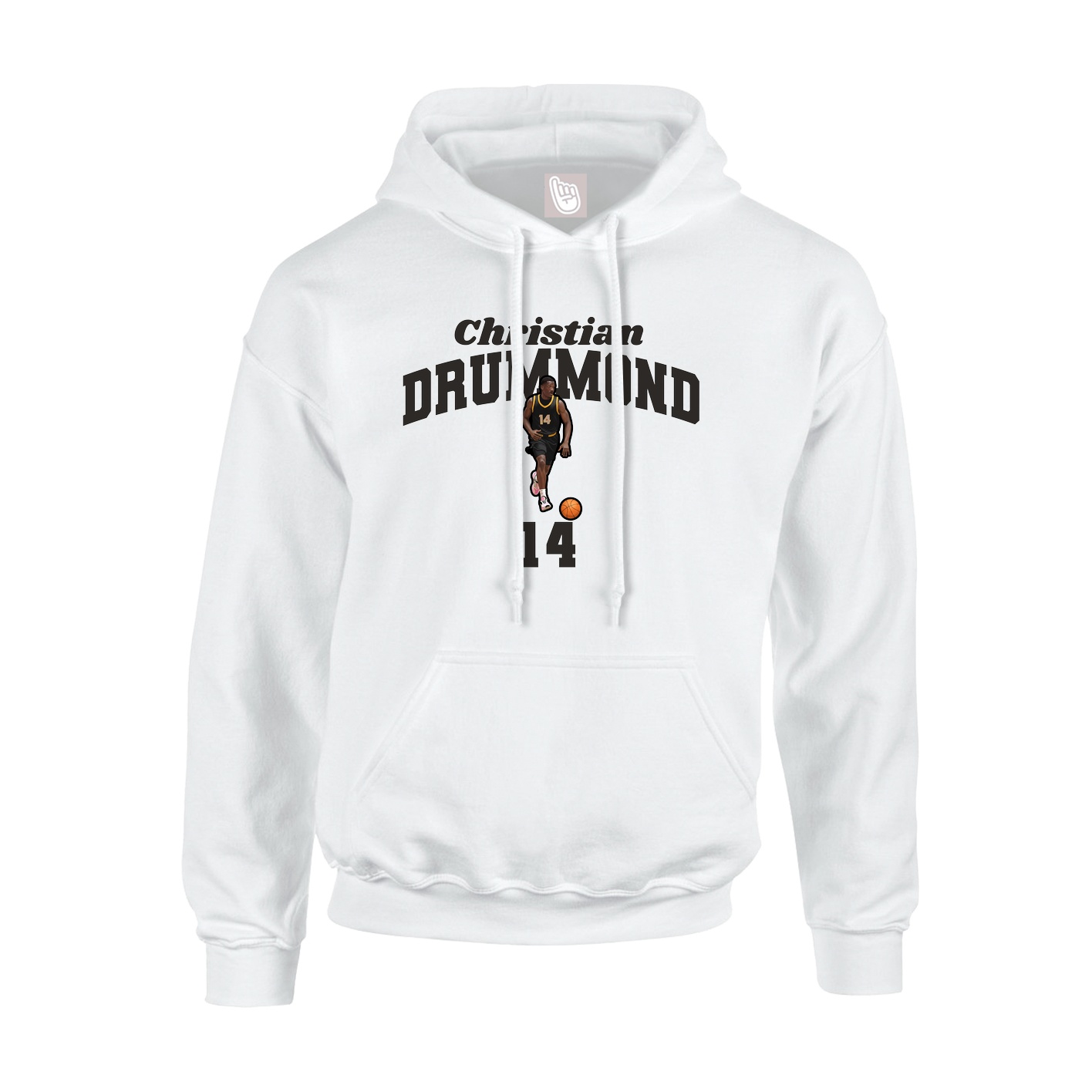 Hoodie — Signature Arch in White
