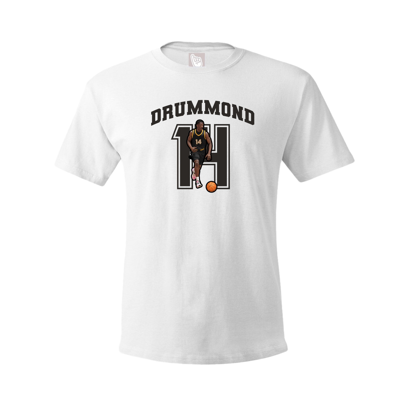 Youth Tee — Number in White
