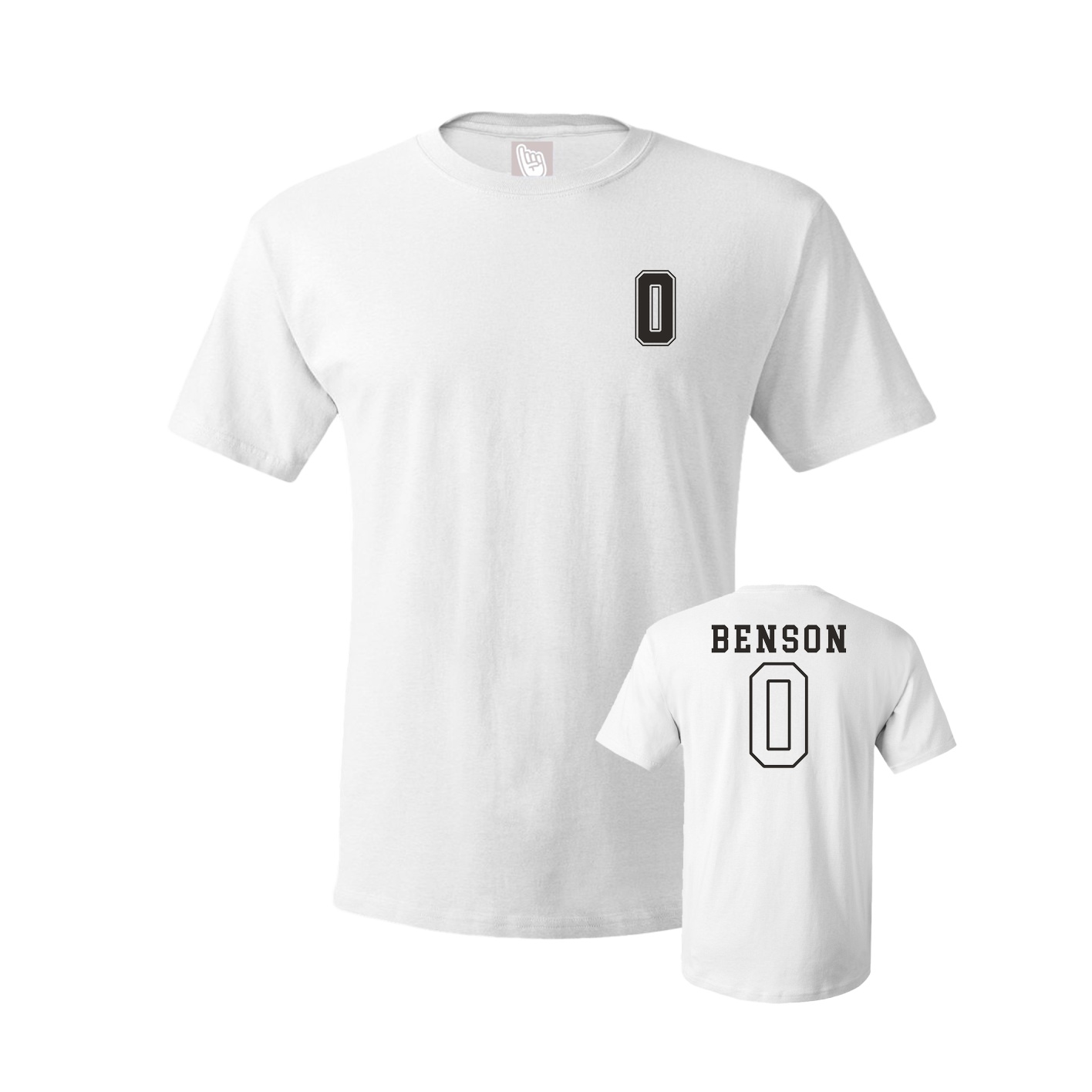 Youth Tee — Chest Back in White