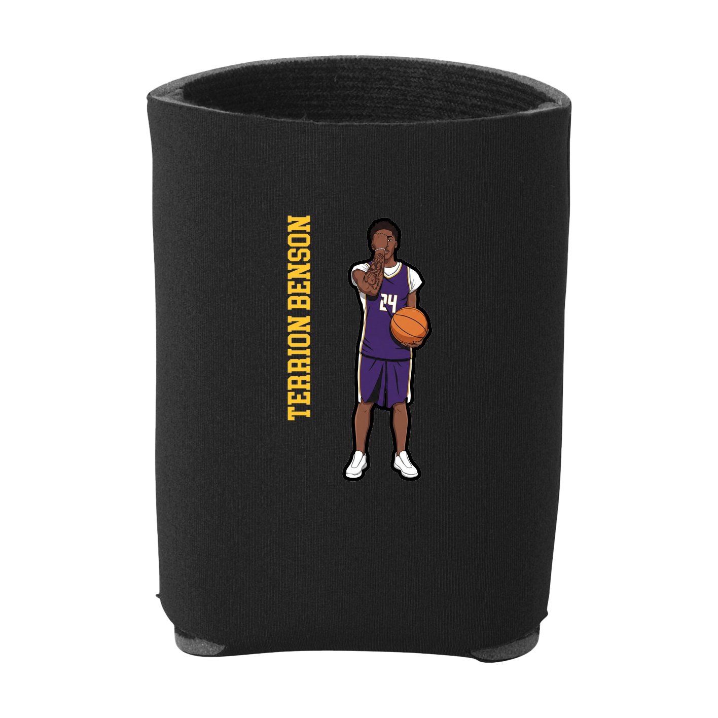 Can Holder — Name Vertical in Black