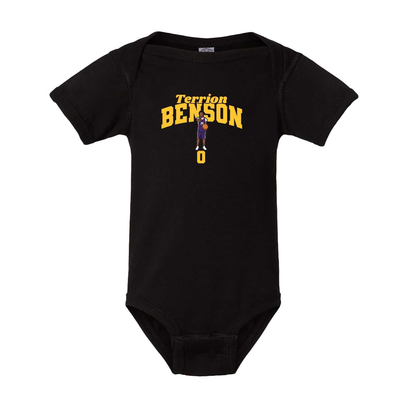 Baby Onesie — Signature Arch in Black