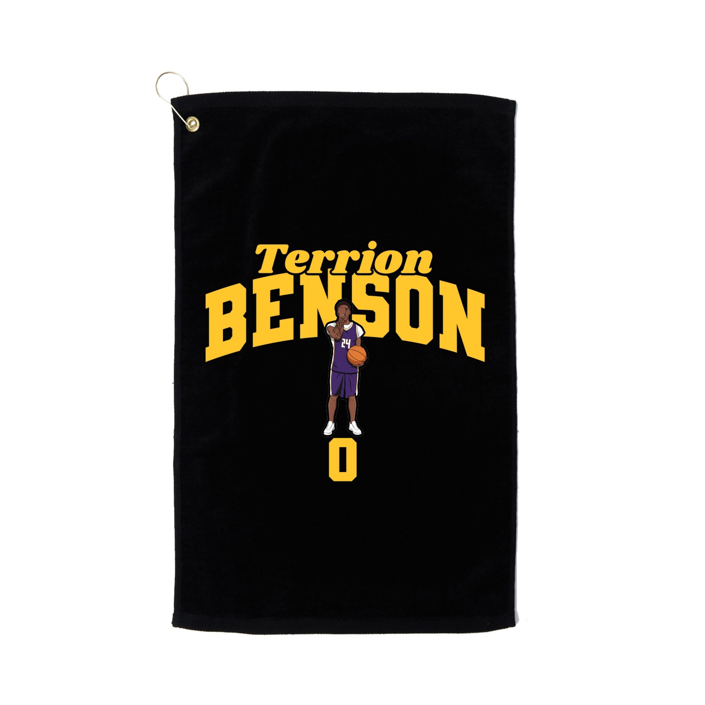 Golf Towel — Signature Arch in Black