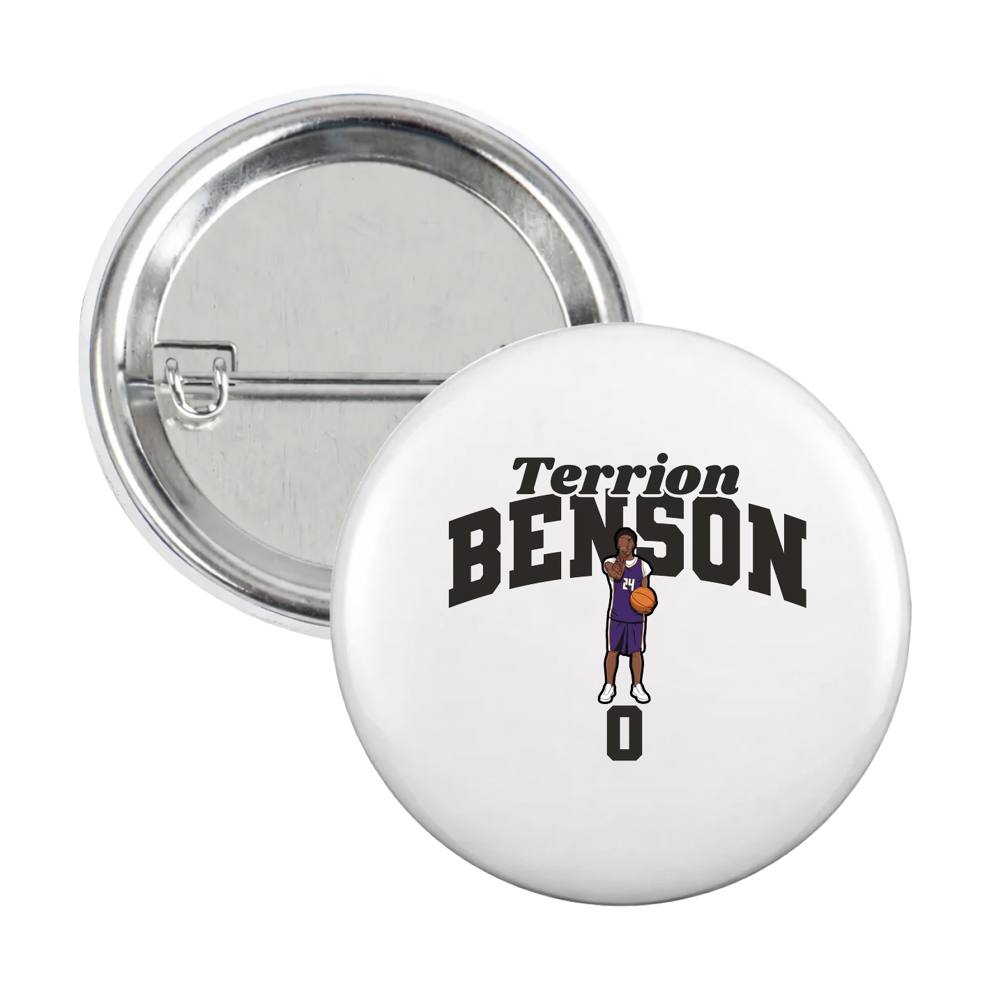 Game Day Button — Signature Arch in White