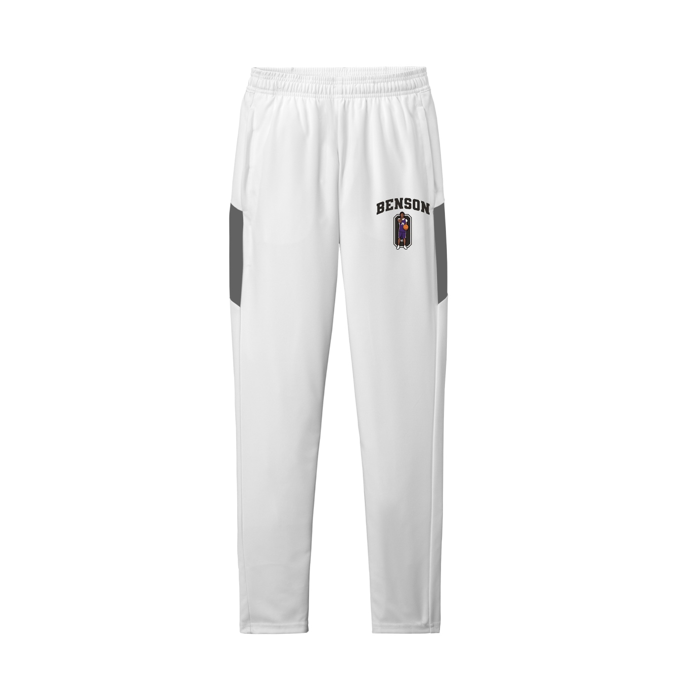 Team Travel Pant — Number in White/Grey