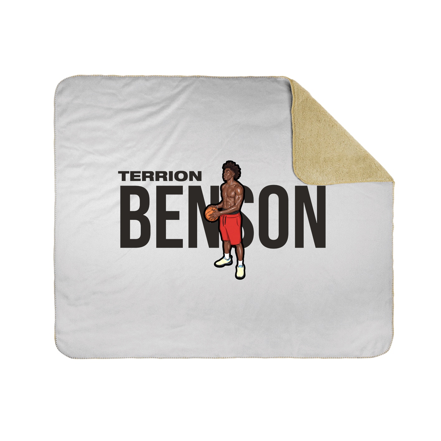 Throw Blanket — Player Name in White