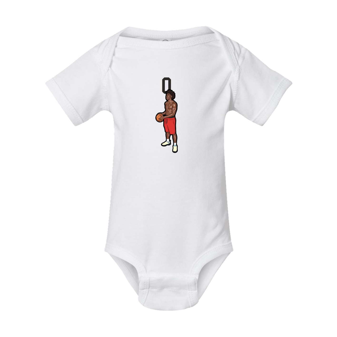 Baby Onesie — Number Top in White