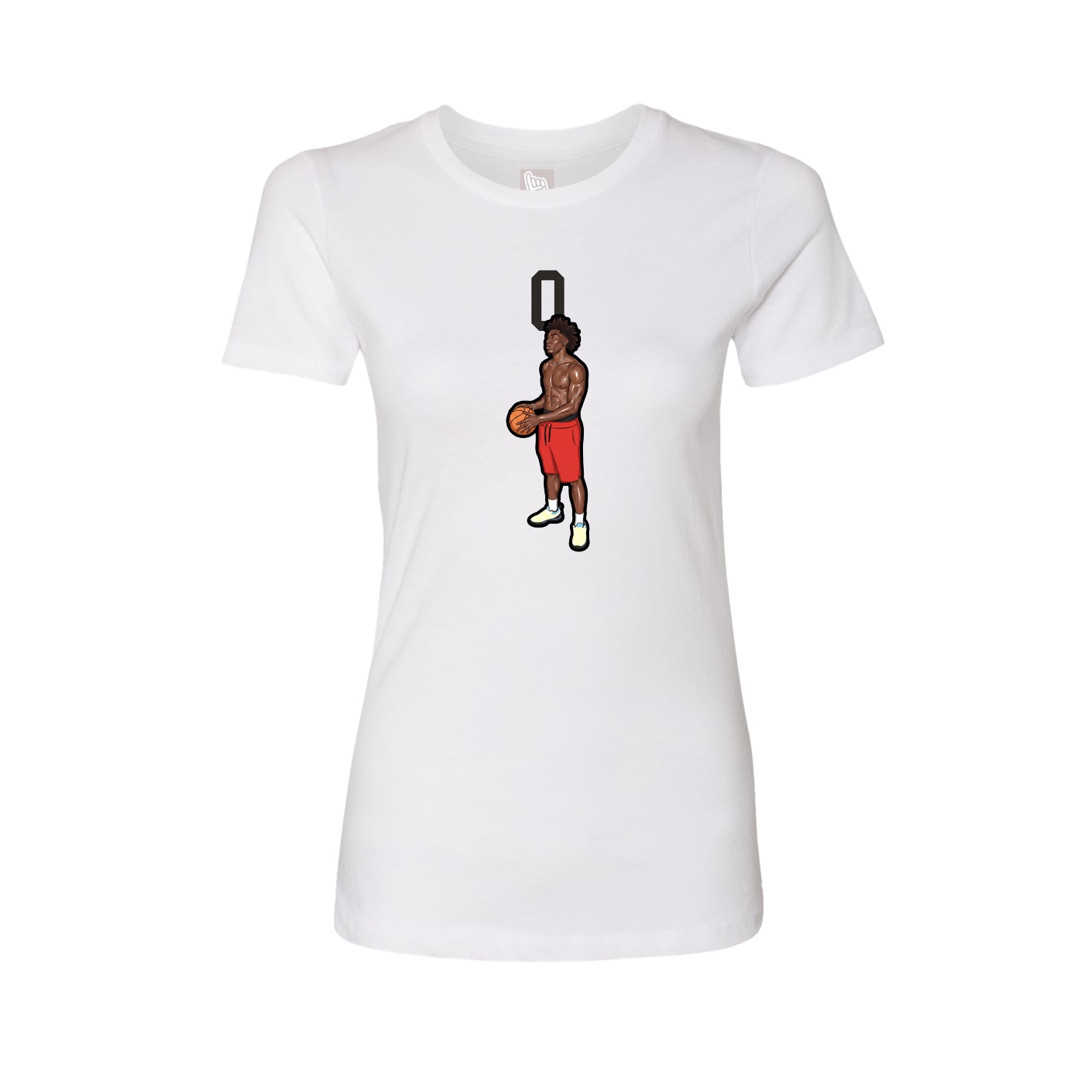 Womens Tee — Number Top in White