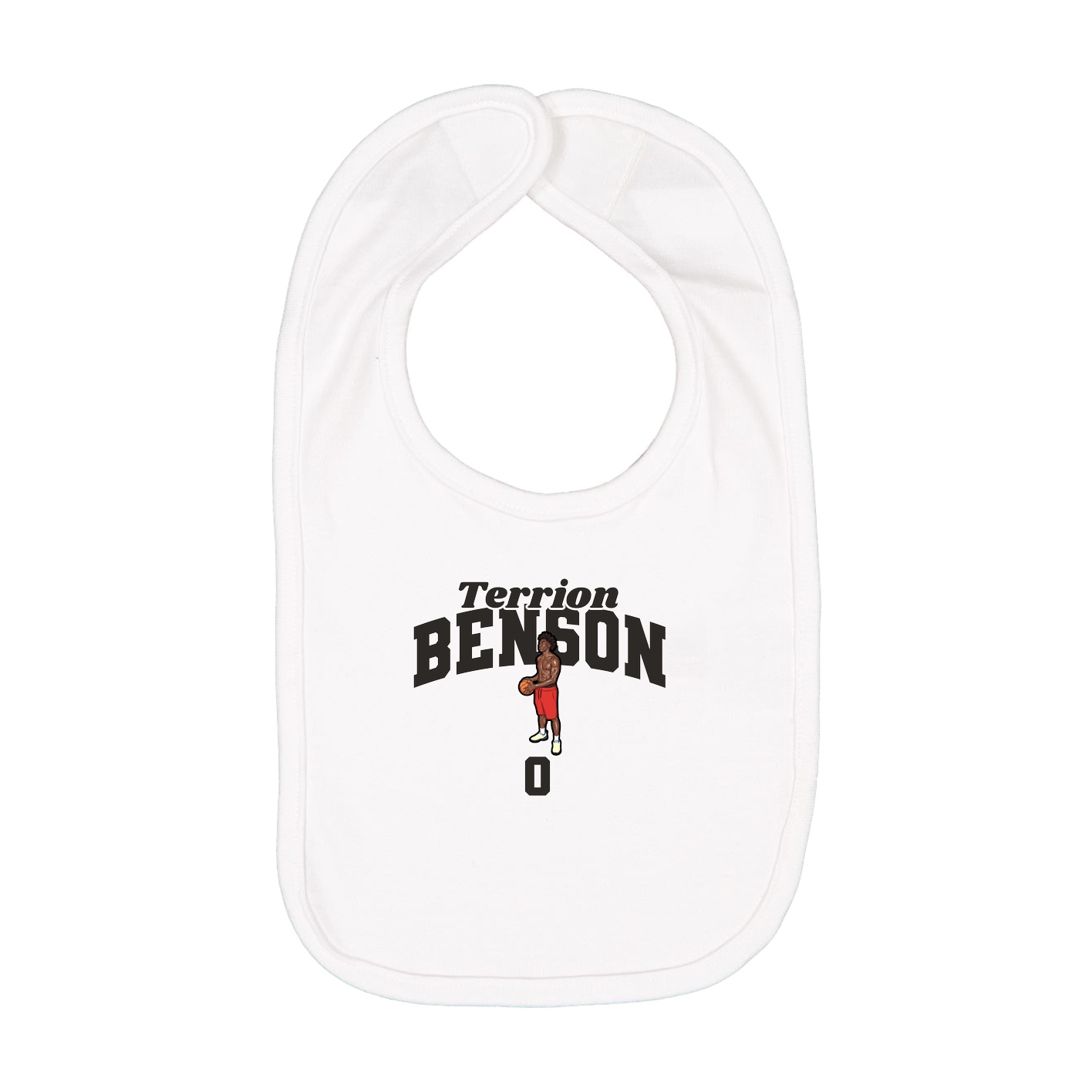 Infant Bib — Signature Arch in White
