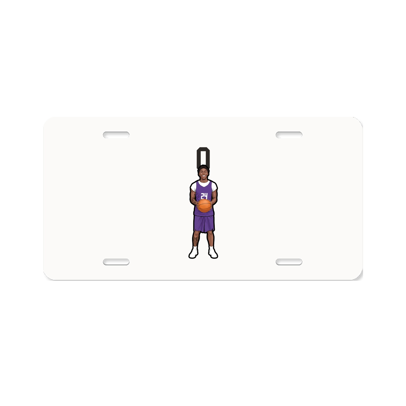 License Plate — Number Top in Classic